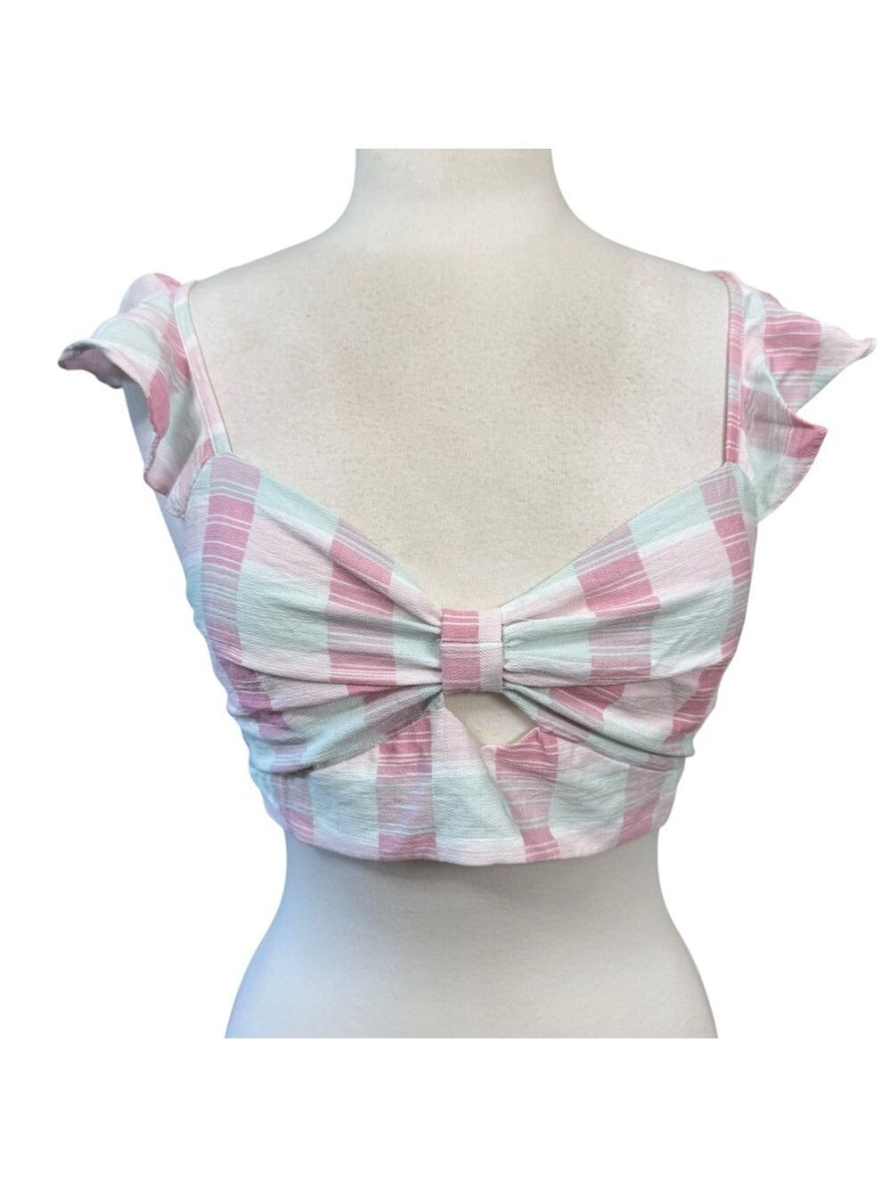 BCBGeneration Top Size S Pink‎ Plaid